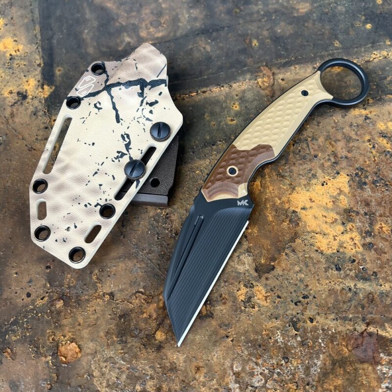 MK-Knives-Tools-Claw-Coyote-Brown-MK-050022-01 Claw MK Knives & Tools “FuturePunk” DLC Elmax Coyote/Brown G10 Camo Infused Kydex