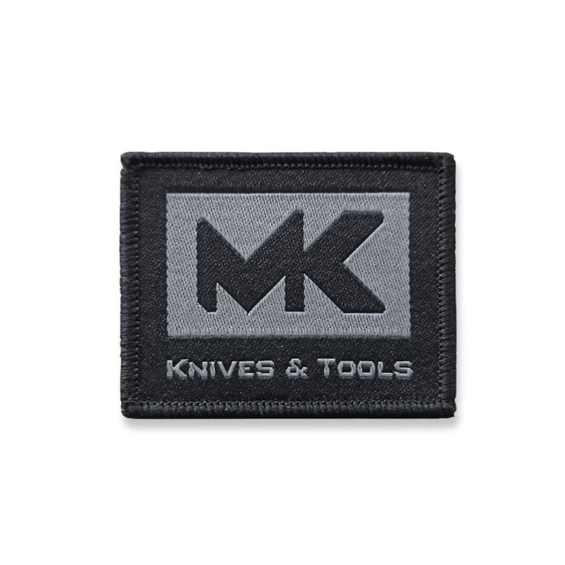 MK Knives & Tools Patch Grey On Black MK2